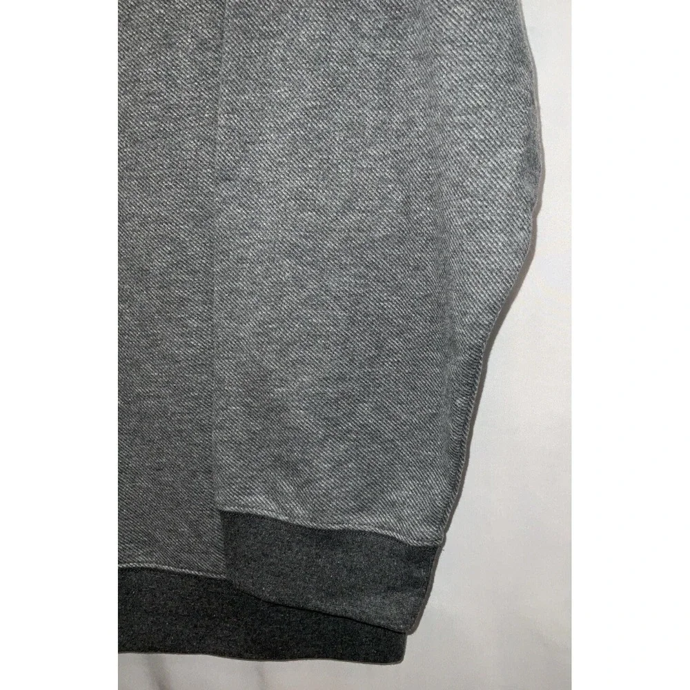 NWT Men's Van Heusen Big & Tall Mock Neck Quarter Zip Twill‎ Sweater Grey 3XLT